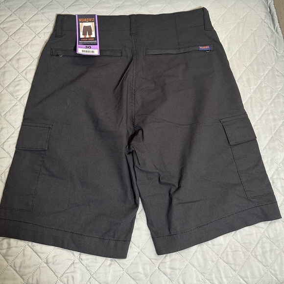 Men's Charcoal Cargo Shorts - Picture 2 of 5